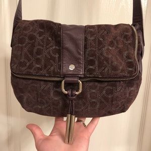 Calvin Klein Suede Crossbody